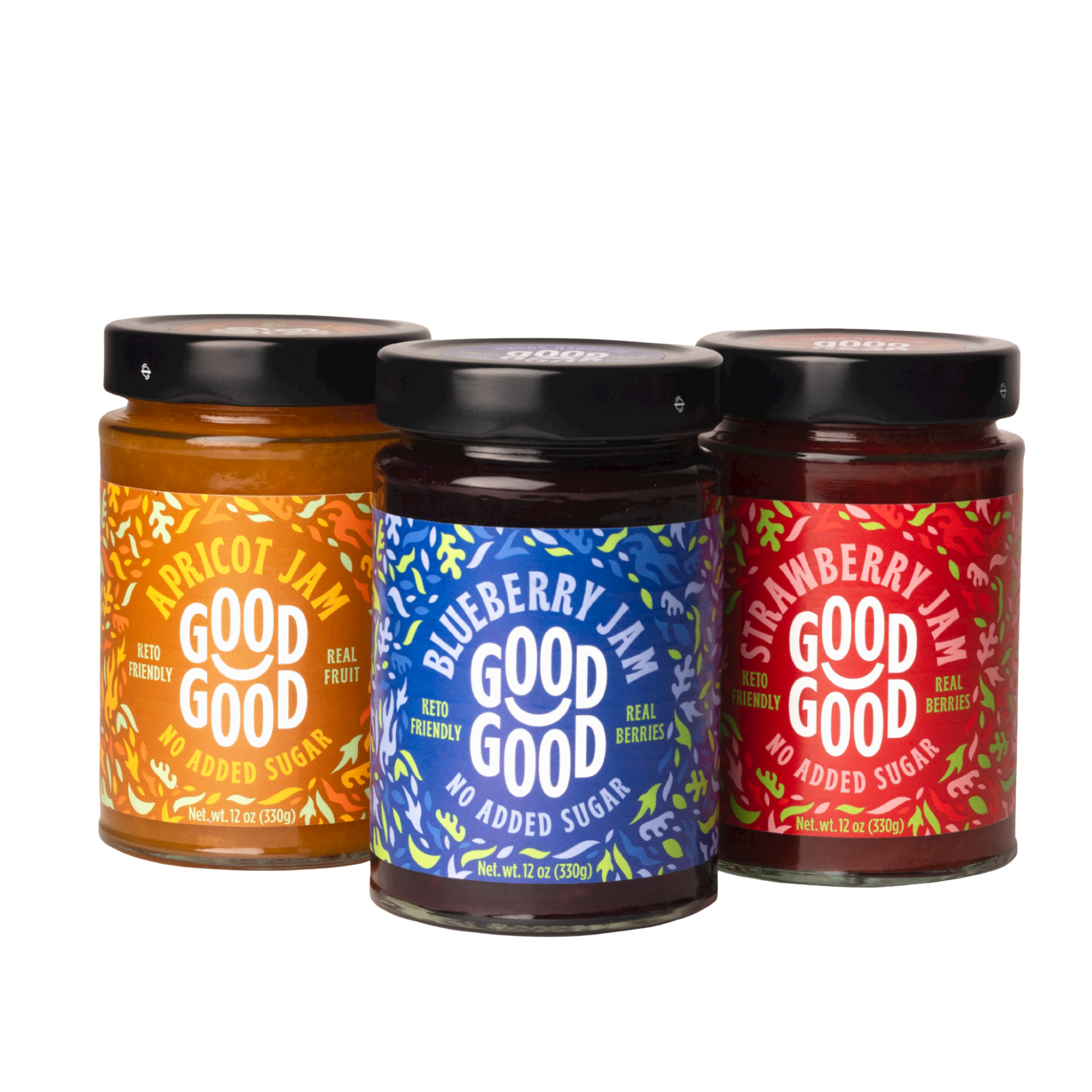 Apricot, Blueberry, and Strawberry Jam