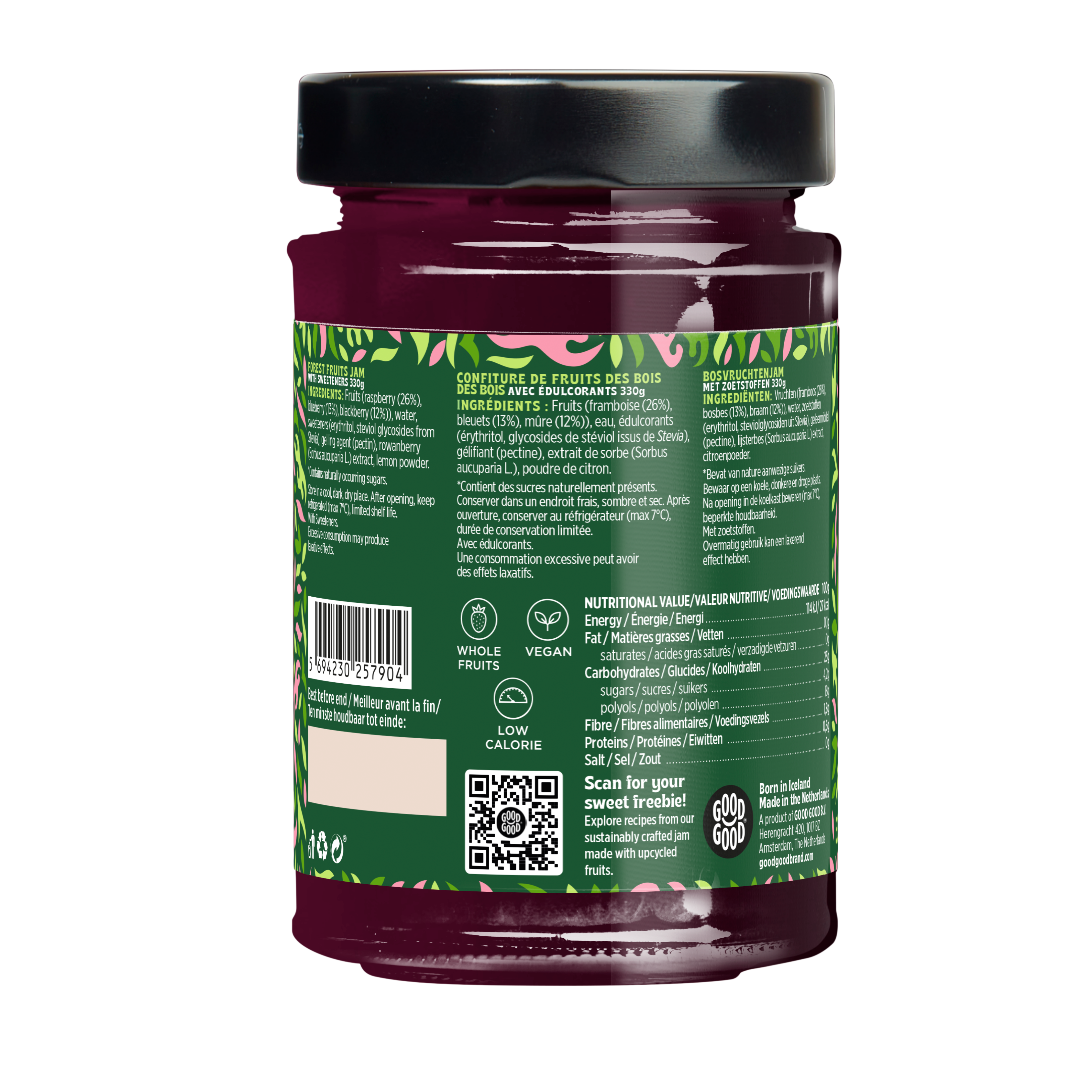 Forest Fruits Jam (330g) - No Added Sugar