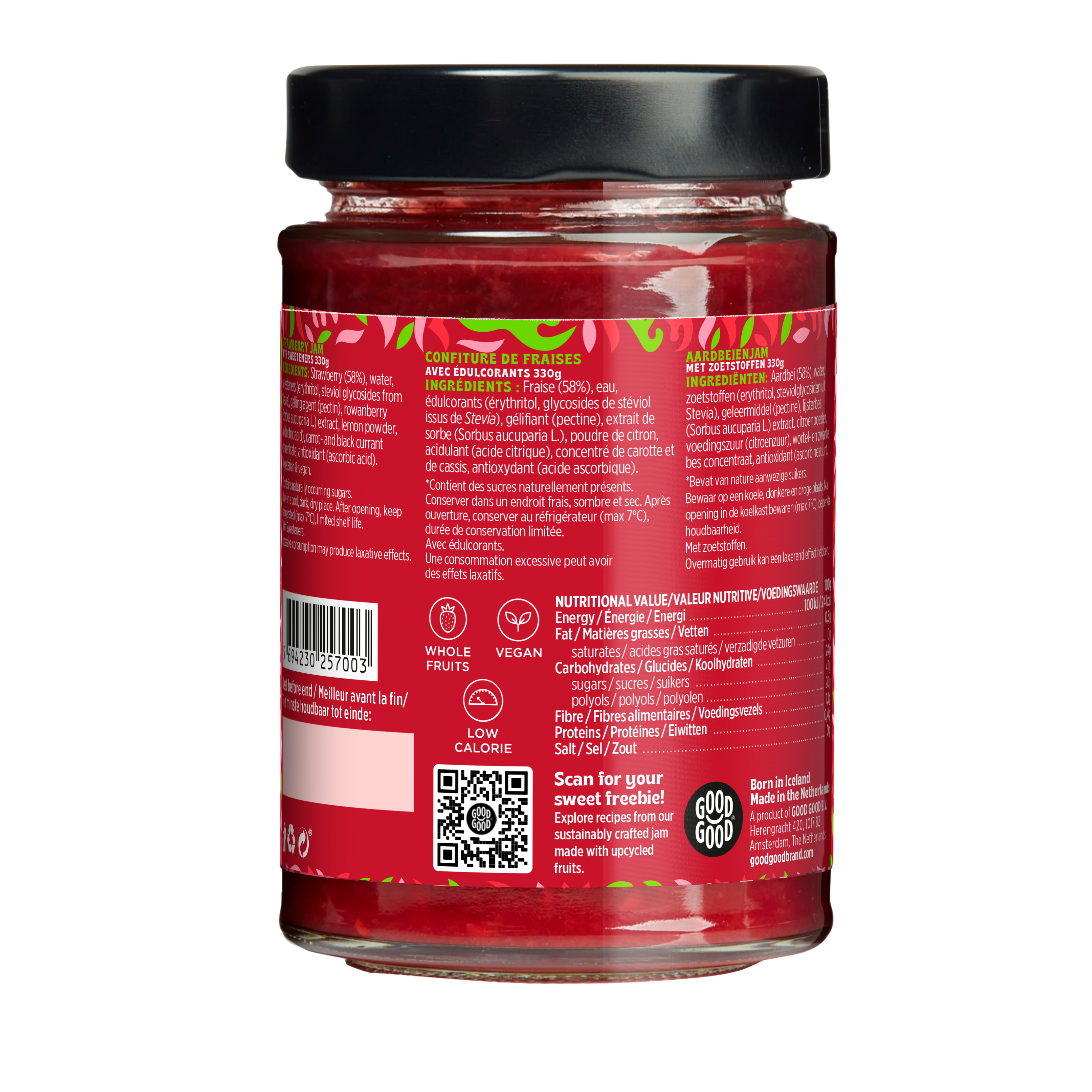 Strawberry Jam (330g) - No Added Sugar