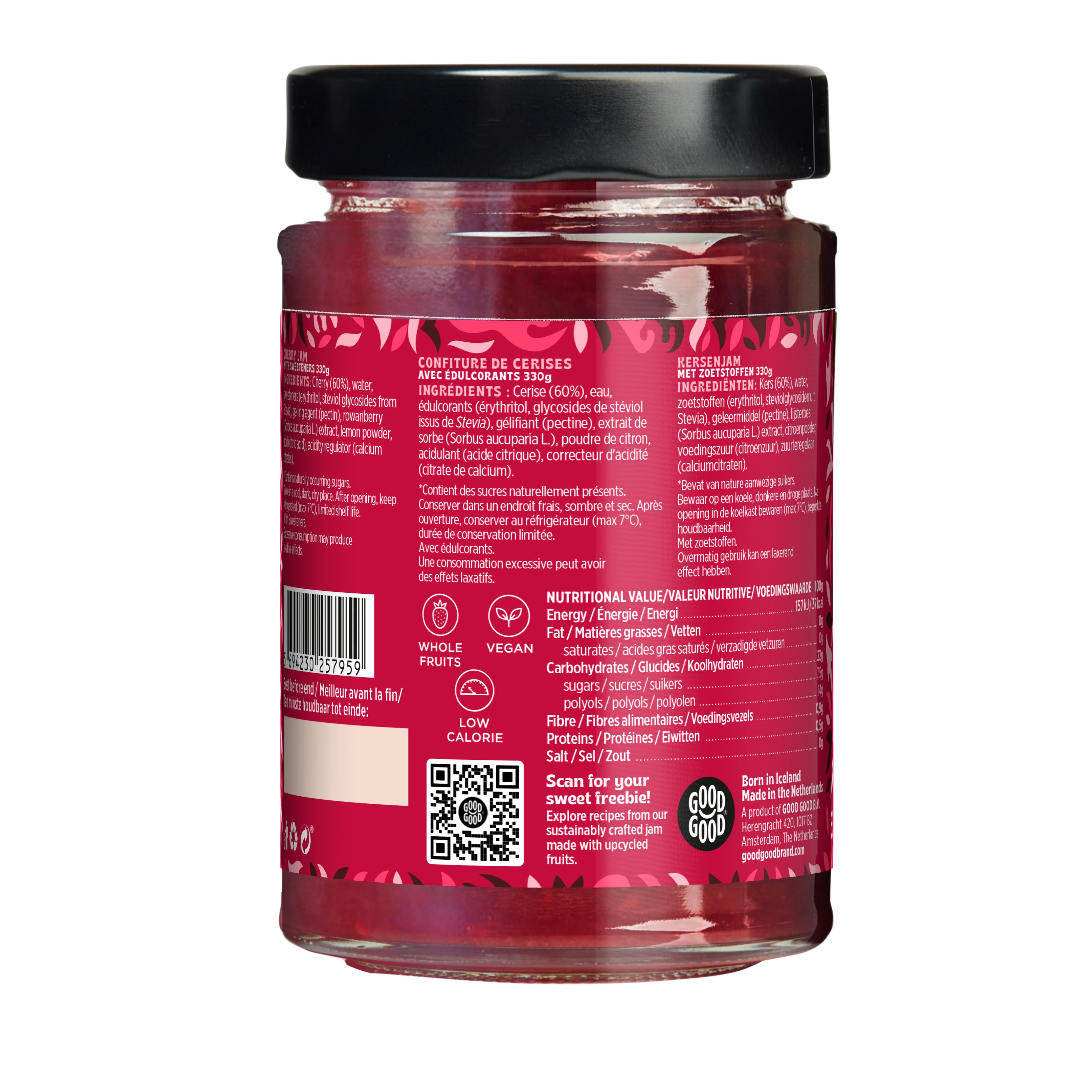 Cherry Jam (330g) - No Added Sugar