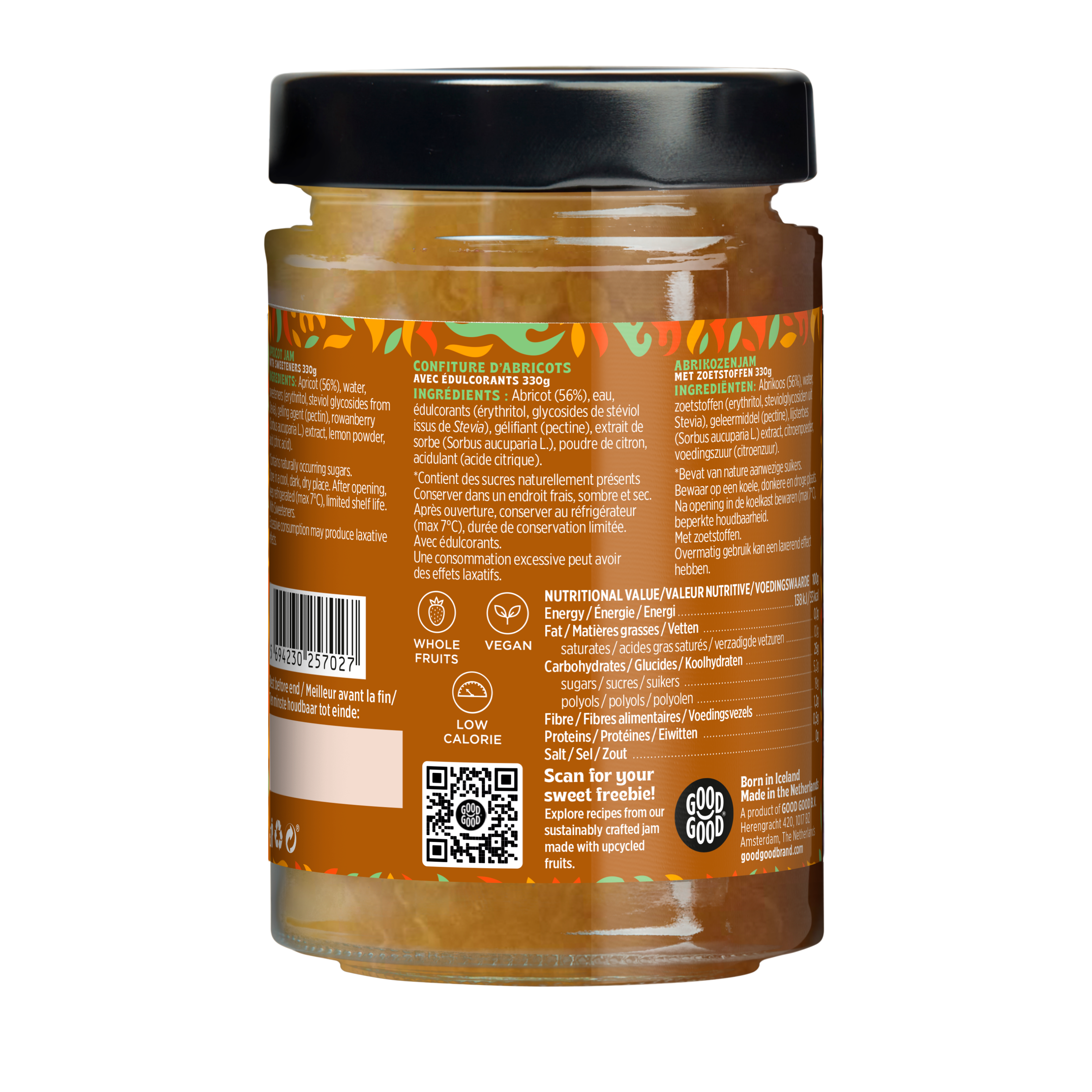 Apricot Jam (330g) - No Added Sugar