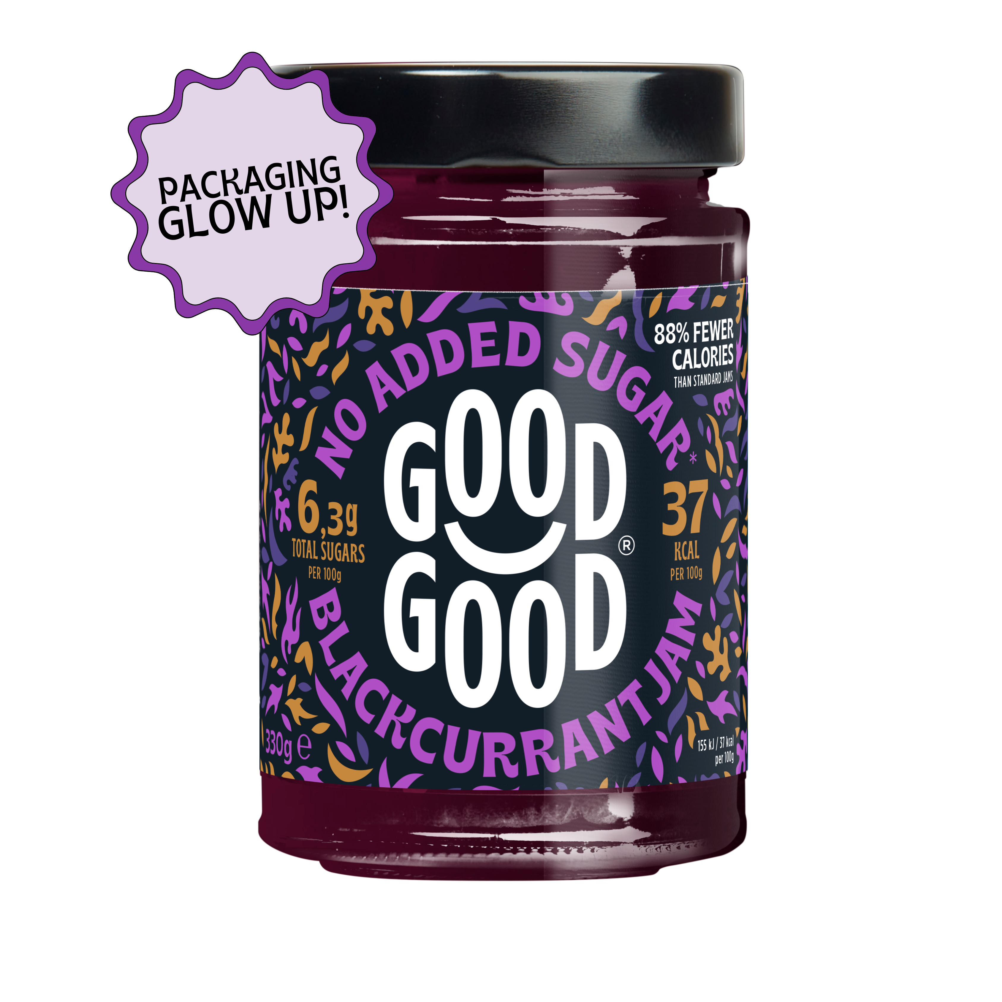 Blackcurrant Jam (330g) - No Added Sugar