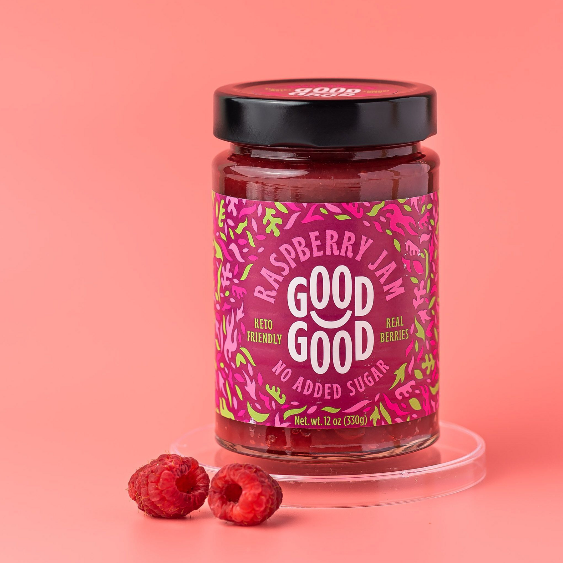 Good Rasberry GOOD GOOD® Raspberry Jam (330g) - No Added Sugar – EU GOOD GOOD®