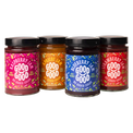 Raspberry, Apricot, Blueberry, and Strawberry Jam 4 pack